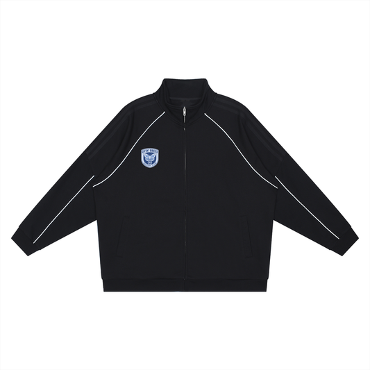 Reflective Striped "SOCCER CLUB." Jacket (Blue logo)