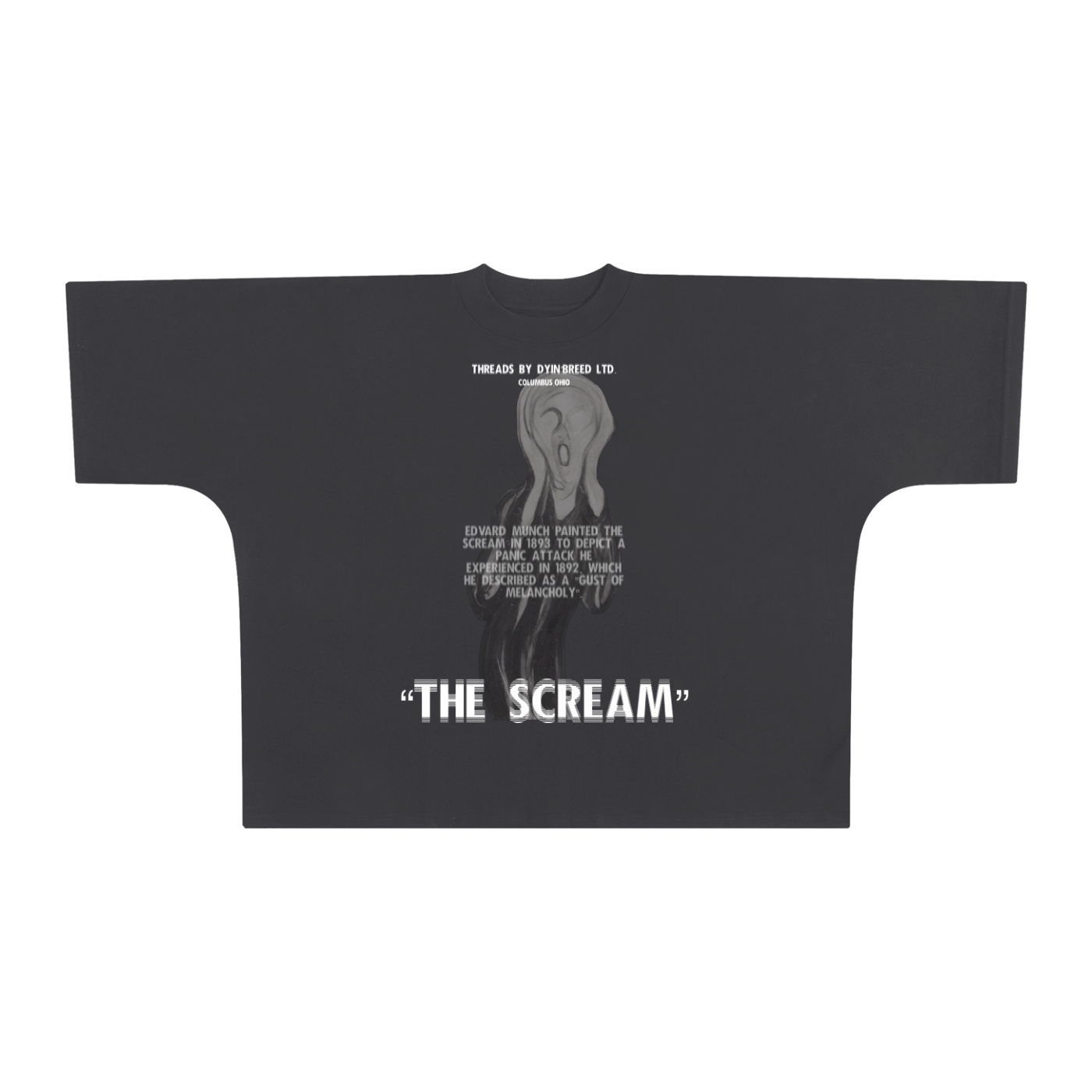 Oversized "THE SCREAM." Box Fit Tee