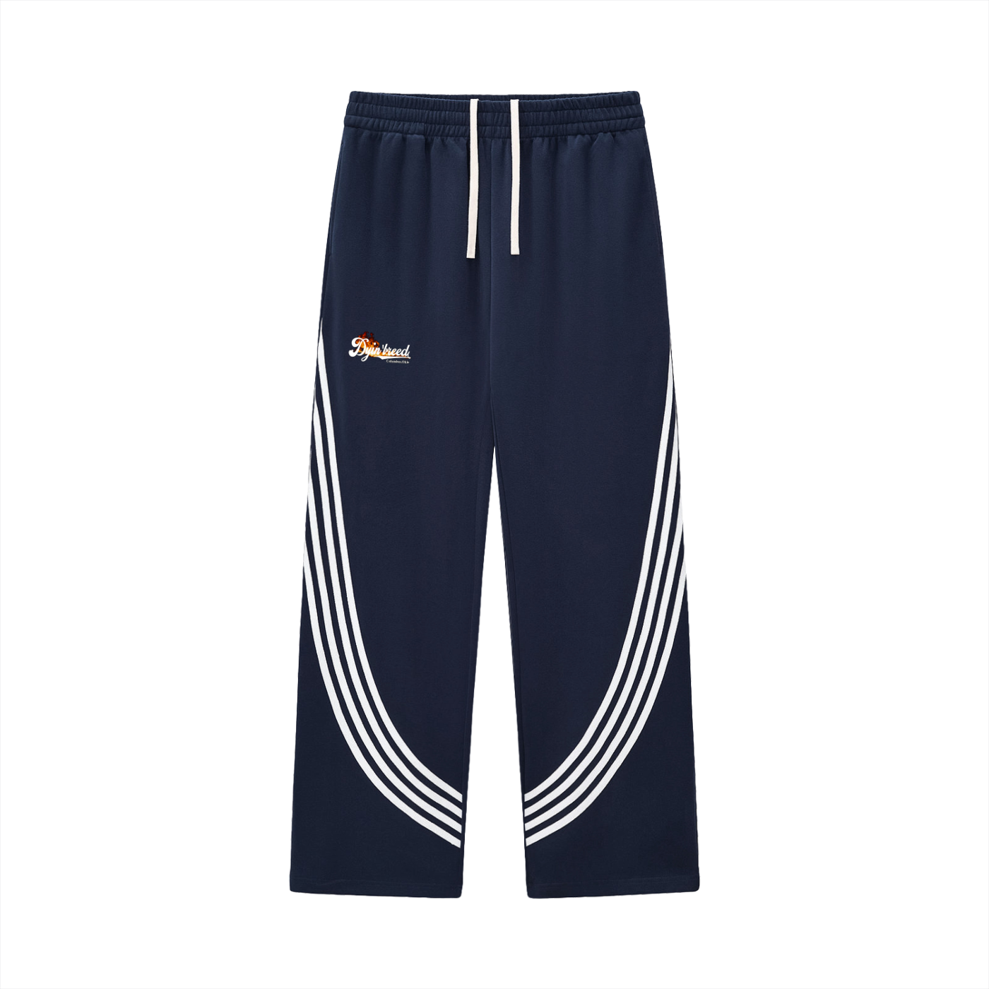 "BALL PARK." Striped Sweatpants
