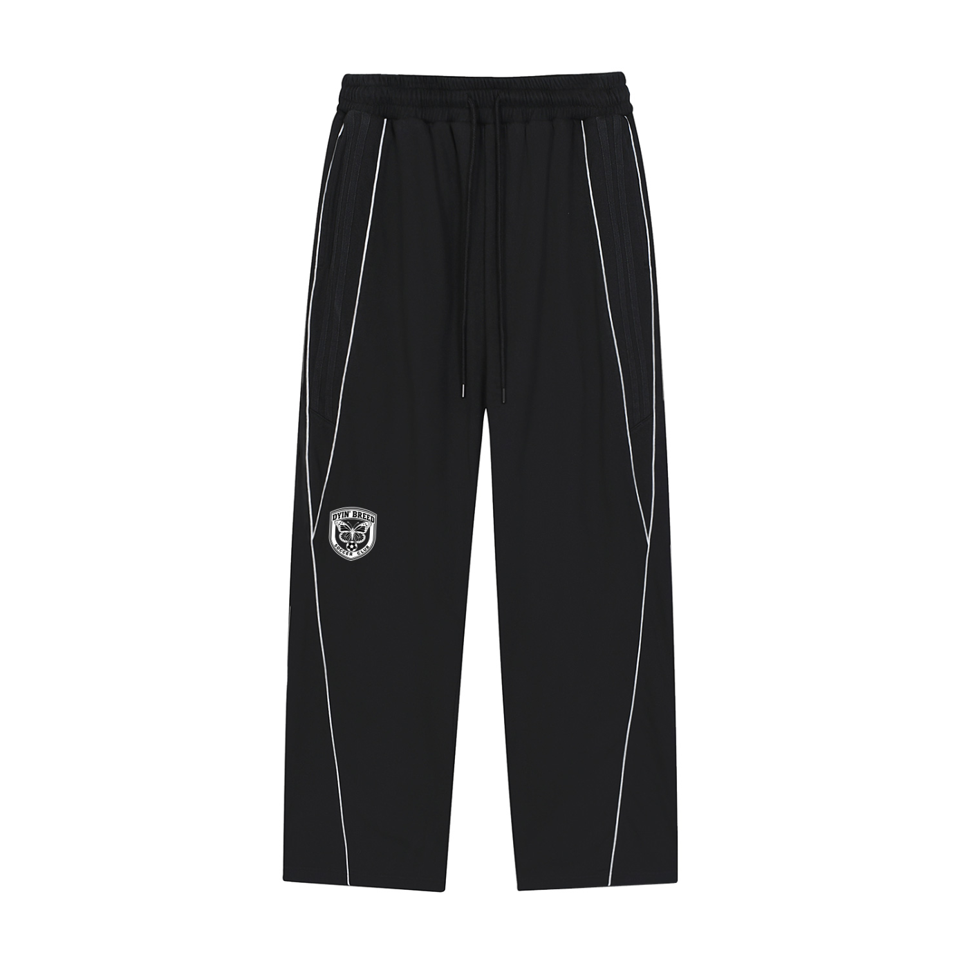 Reflective Striped "SOCCER CLUB." Sweatpants (WhiteOUT.)