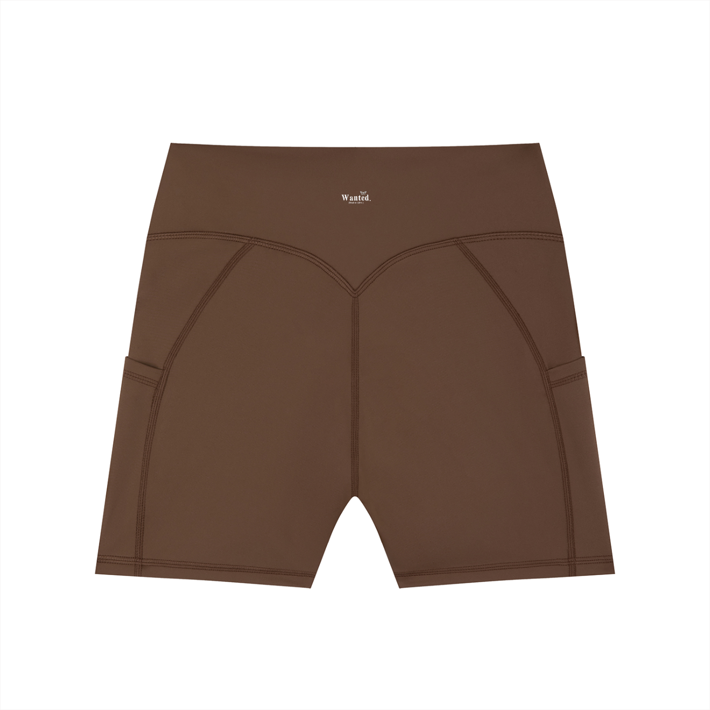 Women's "WANTED." High-Waisted Pocket Biker Shorts