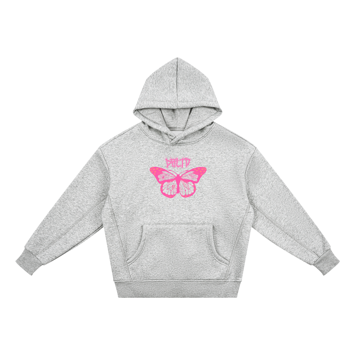 "PINK BUTTERFLIES." Kids' Fleece Hoodie