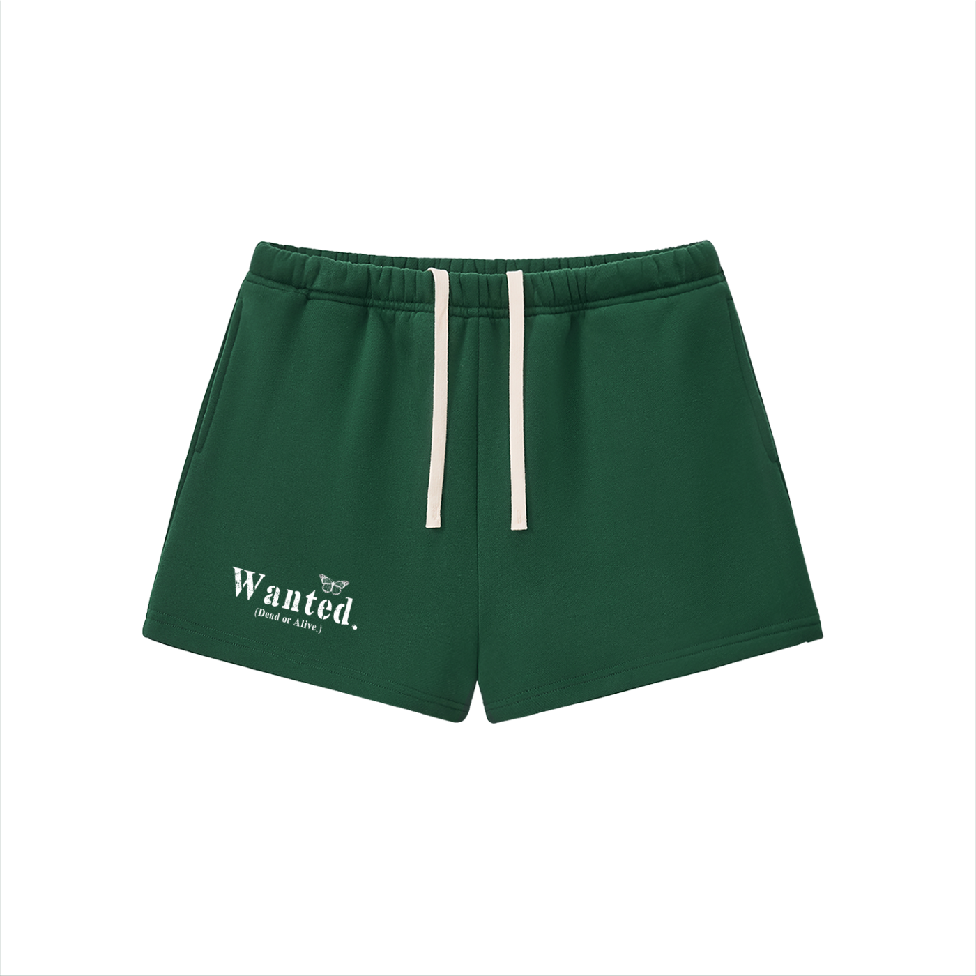 Women's Fleece "WANTED." Sweatshorts