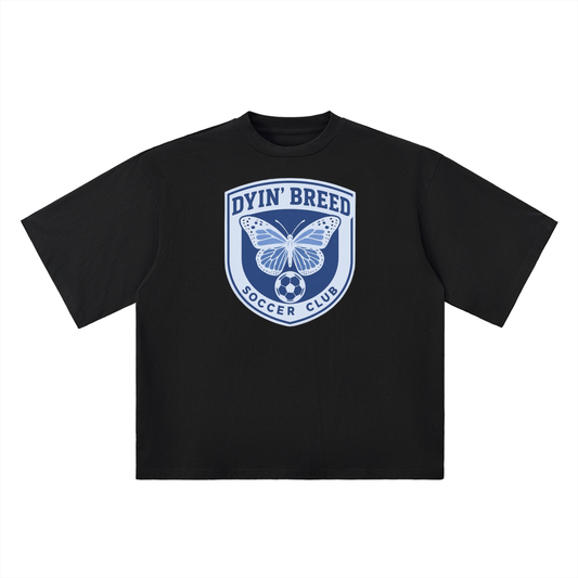 Oversized "SOCCER CLUB." Drop Shoulder Tee