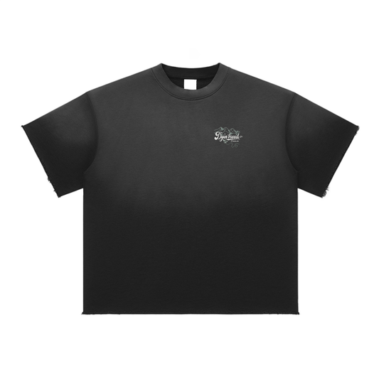 Sun Fade "ALL PRAISE." Raw Edge Tee