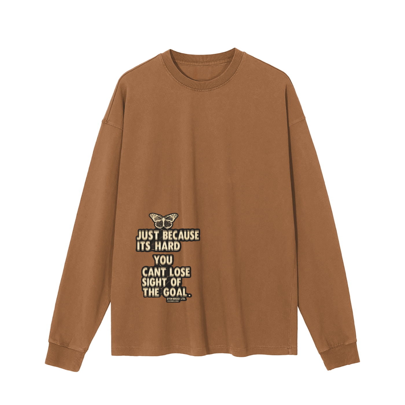 Vintage Wash "GOALS." Long Sleeve Tee
