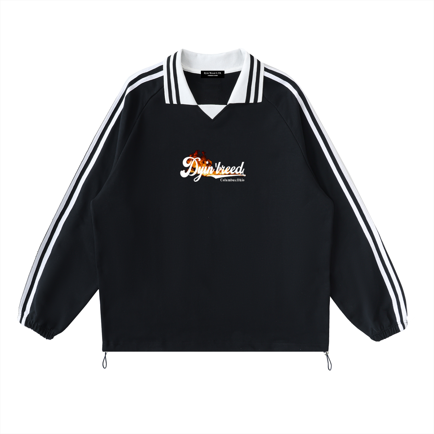 "POCKET WATCH." Lapel Collar Sweatshirt