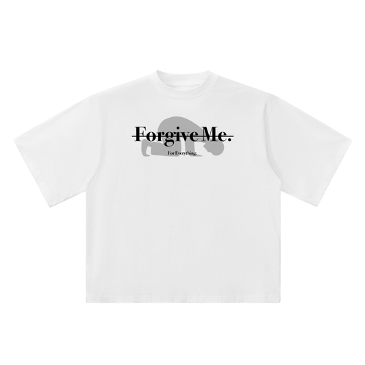 Oversized "FORGIVE ME." Drop Shoulder Tee