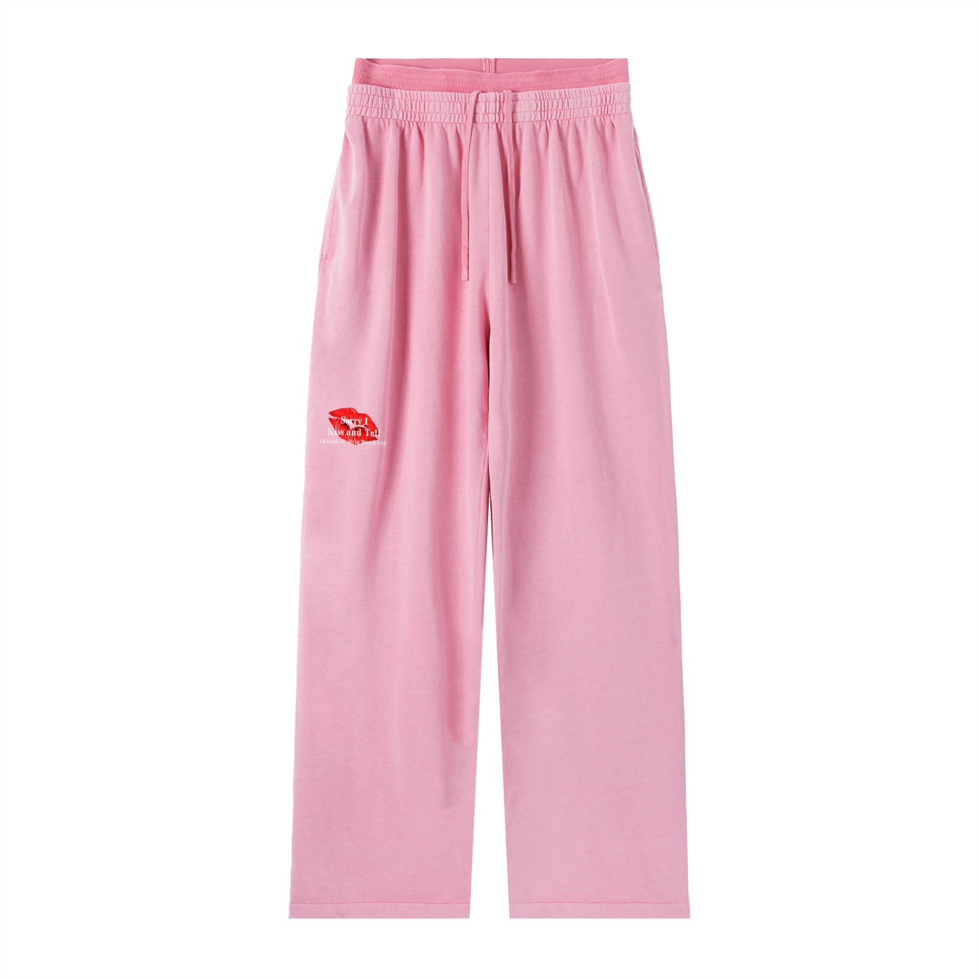 Vintage "KISS N TELL." Double Waist Sweatpants