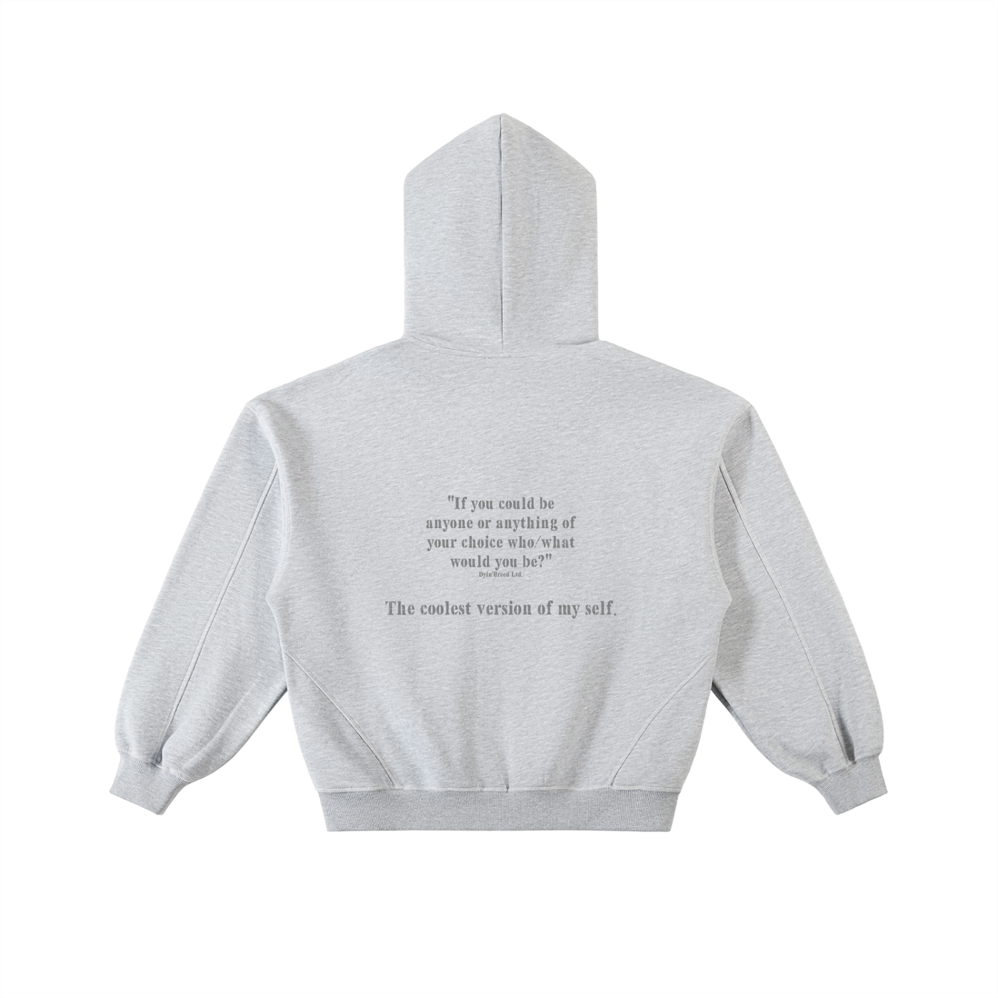 "THE COOLEST." Stitched Box Fit Fleece Zip Hoodie