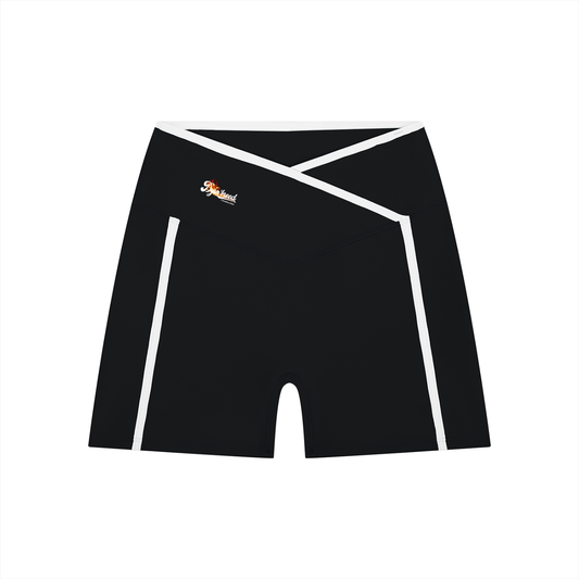 Women’s "BALLPARK." High Rise Color Block Yoga Shorts