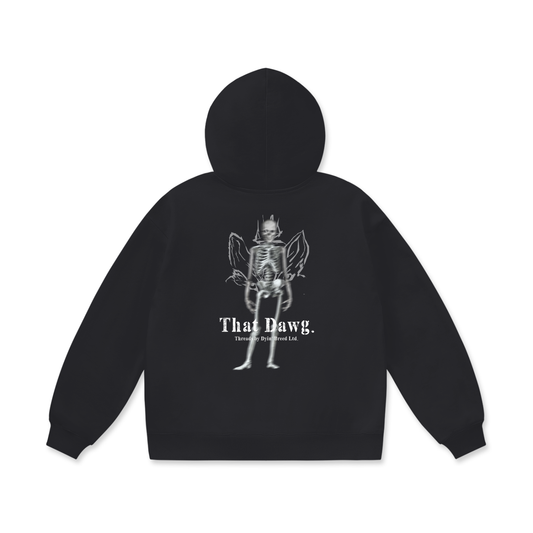 Heavyweight "THAT DAWG." Fleece Hoodie (Black)