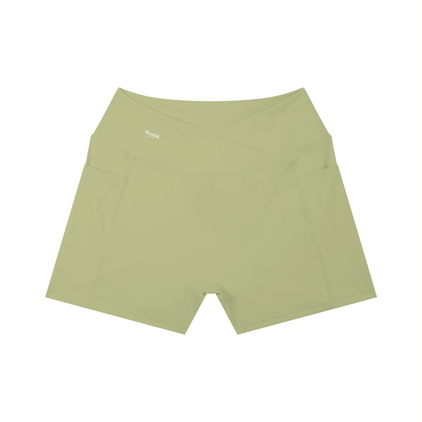 Women’s "WANTED." High Rise Sports Shorts w/ Pocket