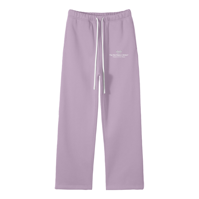 "Butterfly Effect" Solid Color Sweatpants (Straight Leg)