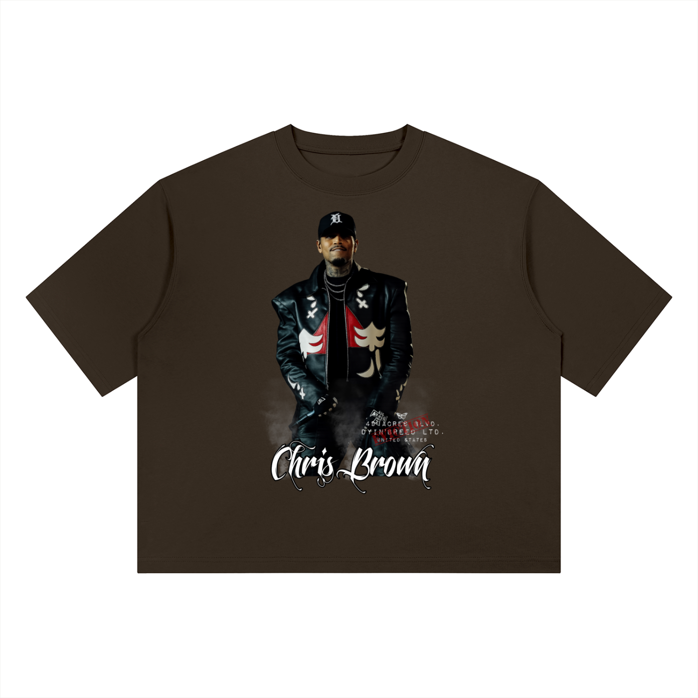 Heavyweight Box Fit “ CHRIS BROWN.” Ter