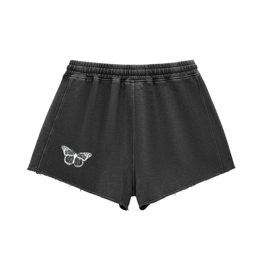 Women's Snow Wash "KISS N TELL." Shorts