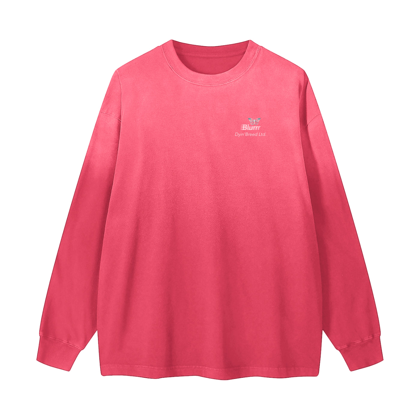 Gradient Washed "CRE8TIVE." Long Sleeve Tee