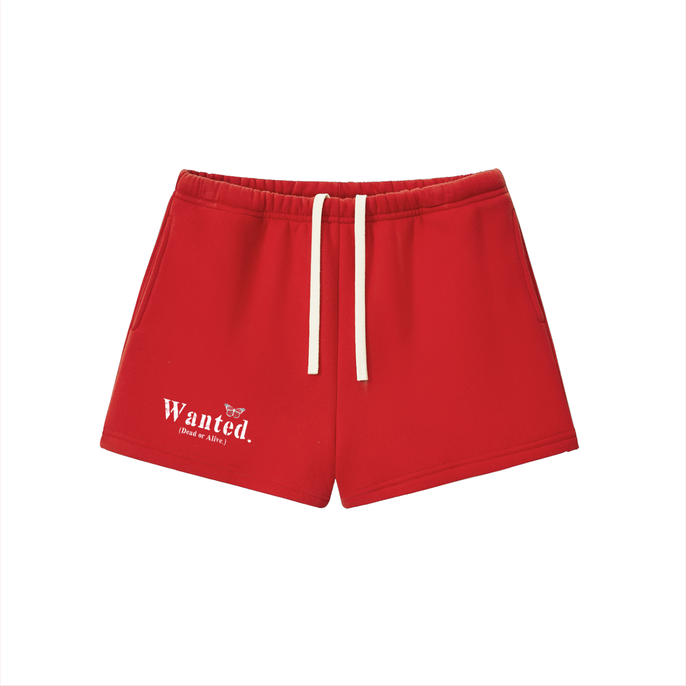 Women's Fleece "WANTED." Sweatshorts