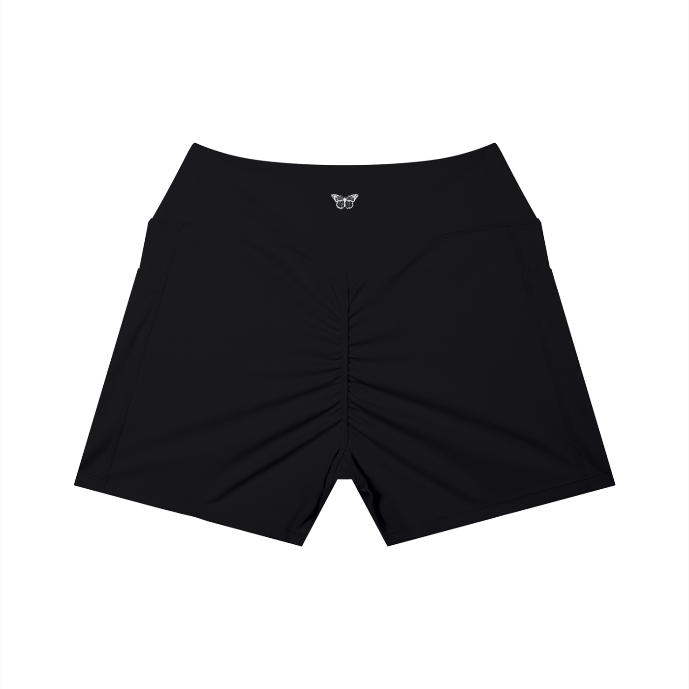 Women’s "WANTED." High Rise Sports Shorts w/ Pocket