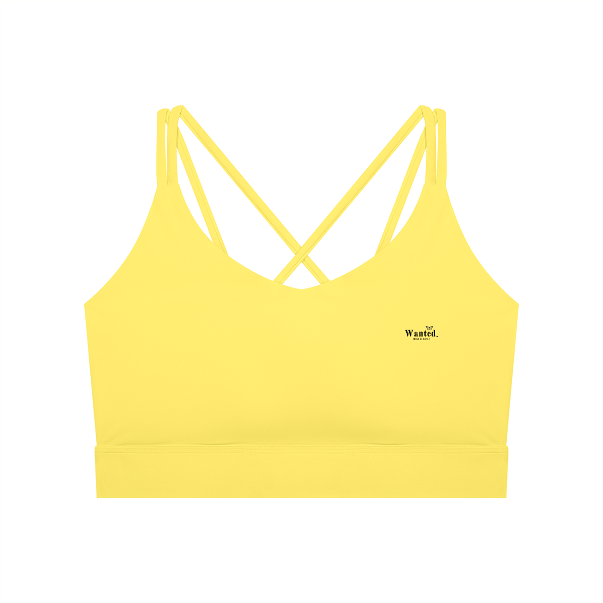 Women's Lycra "WANTED." Yoga Sport Bra