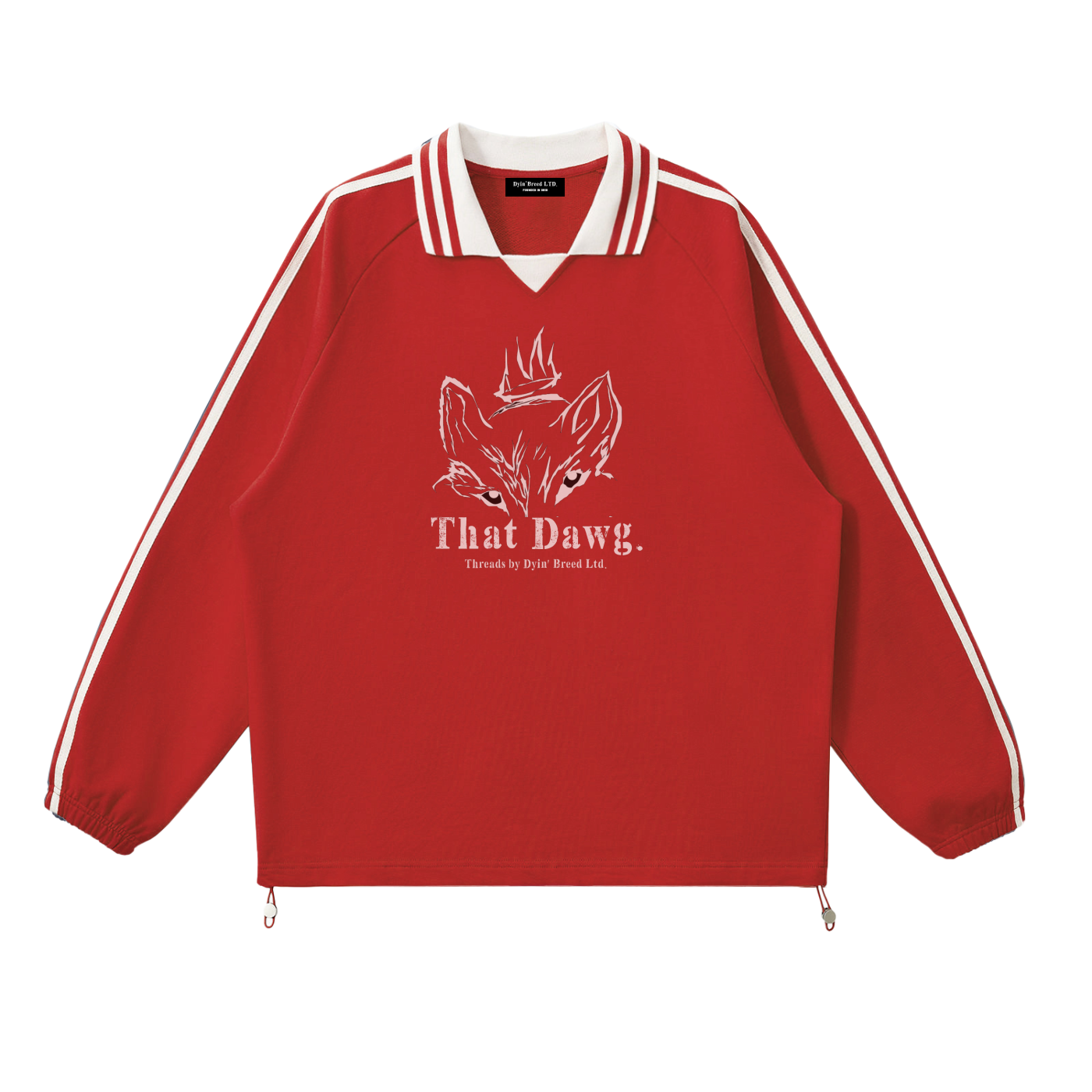 "THAT DAWG." Lapel Collar Sweatshirt
