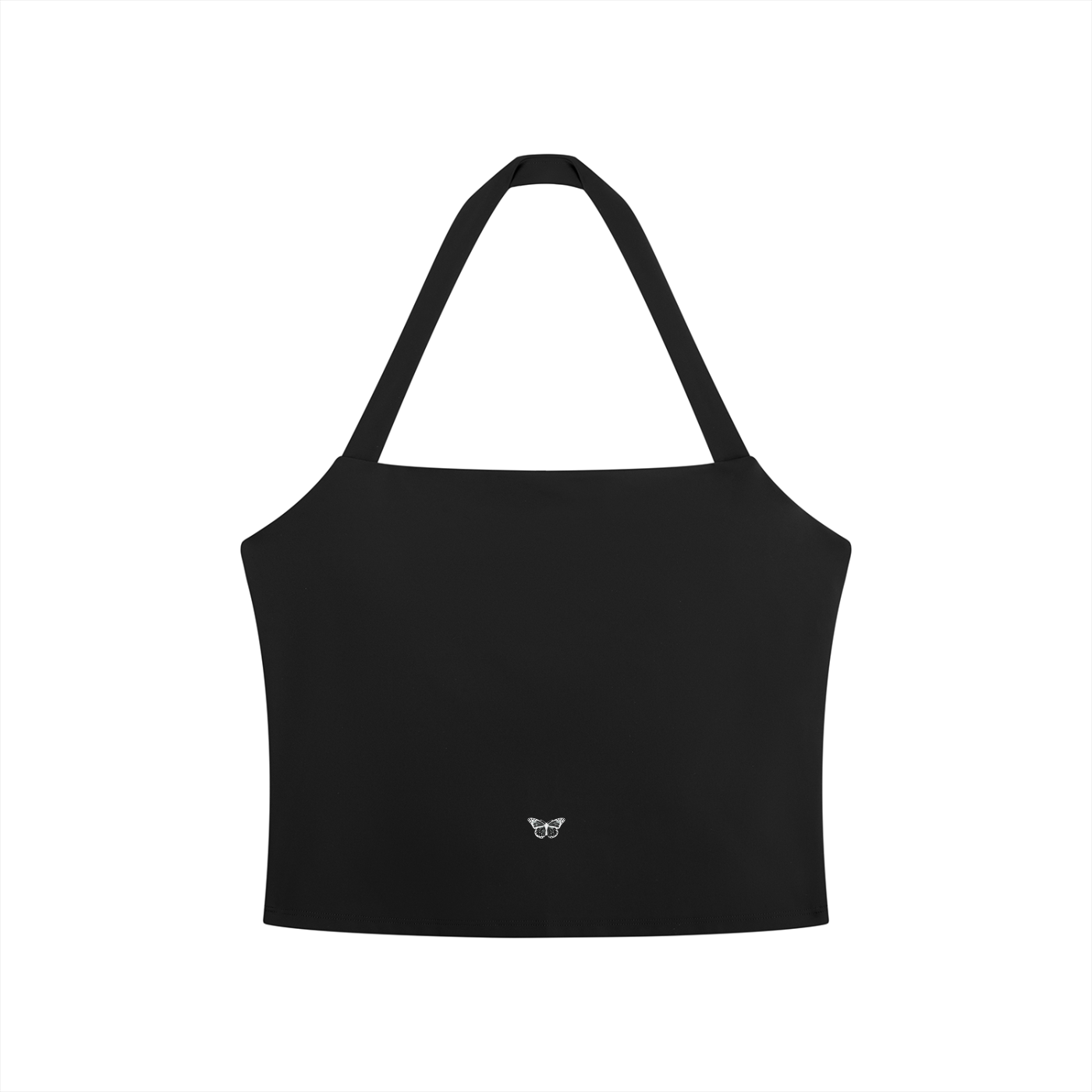 Women's "WANTED." Halter Crop Sports Bra