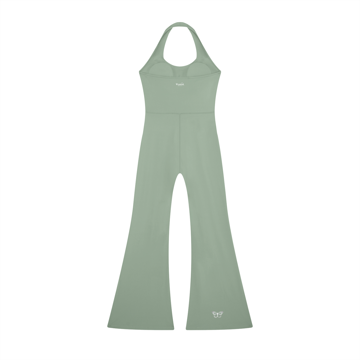 Women’s "WANTED." Halter Flared Jumpsuit