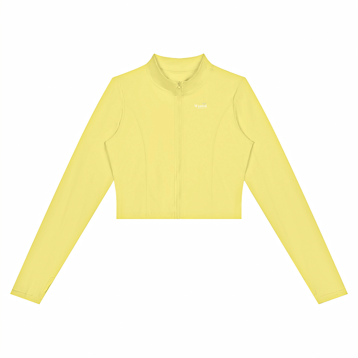 Women’s "WANTED." Crop Yoga Sports Jacket