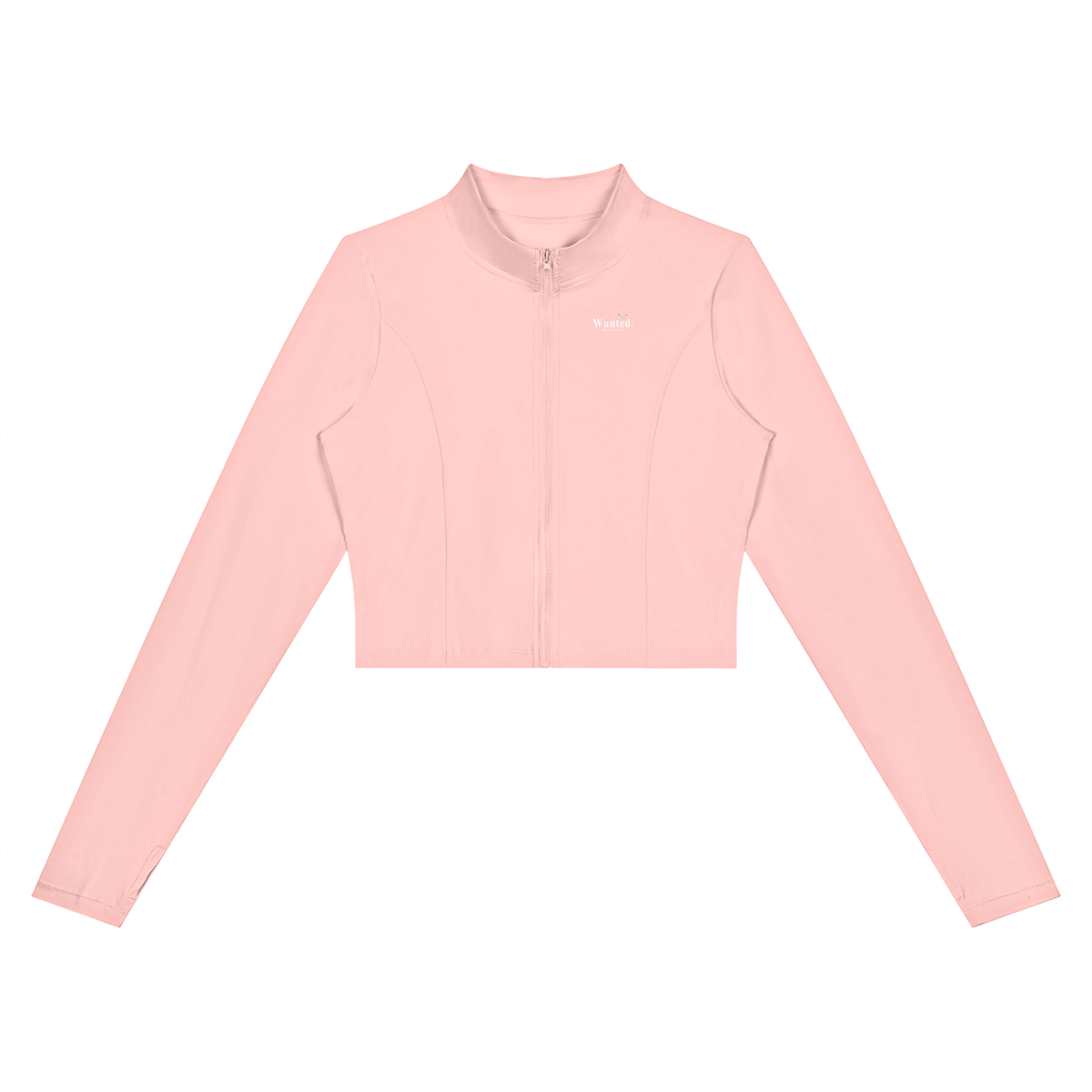 Women’s "WANTED." Crop Yoga Sports Jacket