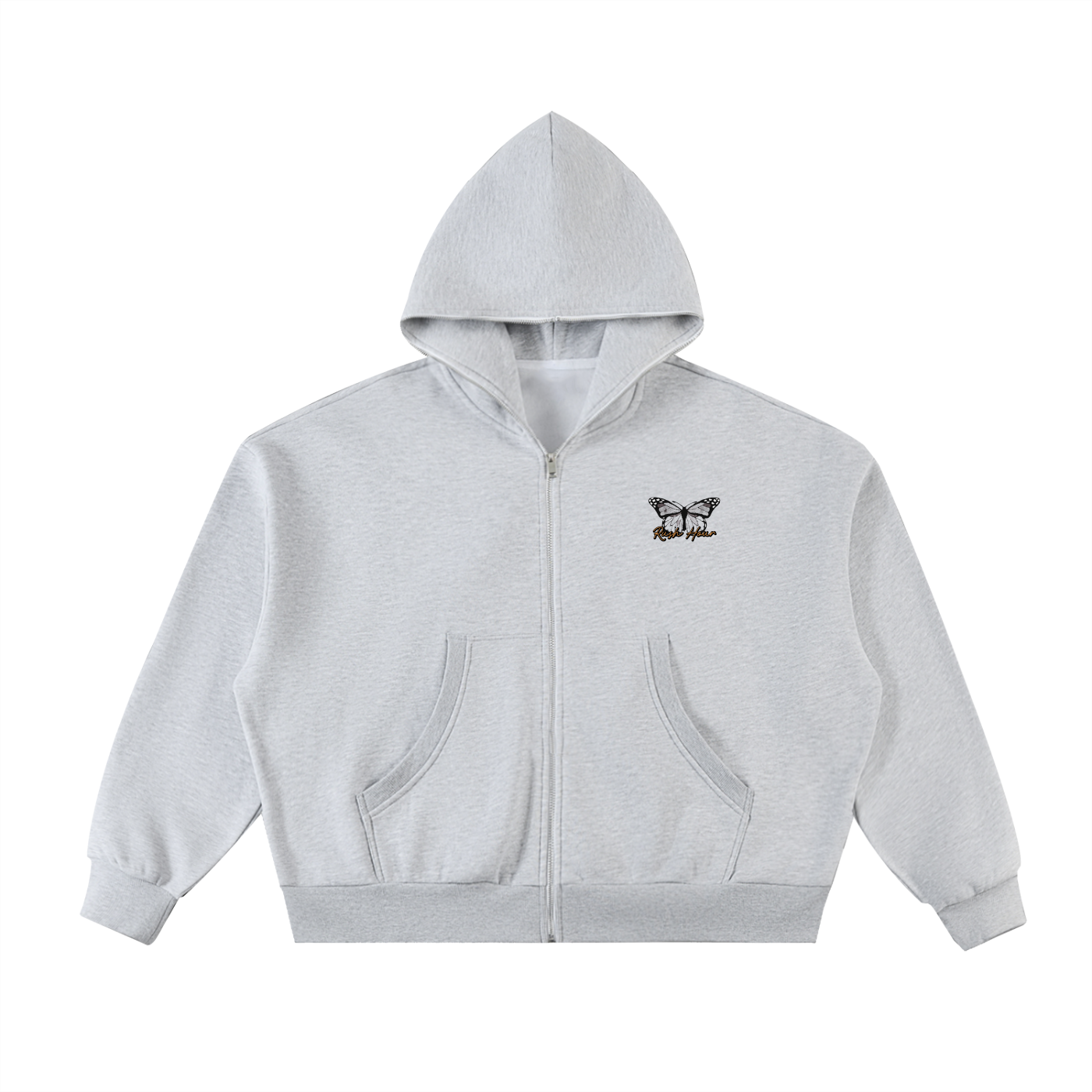 "RUSH HOUR." Full-Zip Box Fit Hoodie