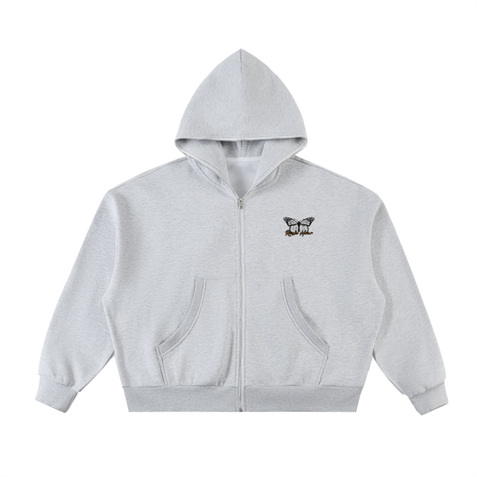 "RUSH HOUR." Full-Zip Box Fit Hoodie