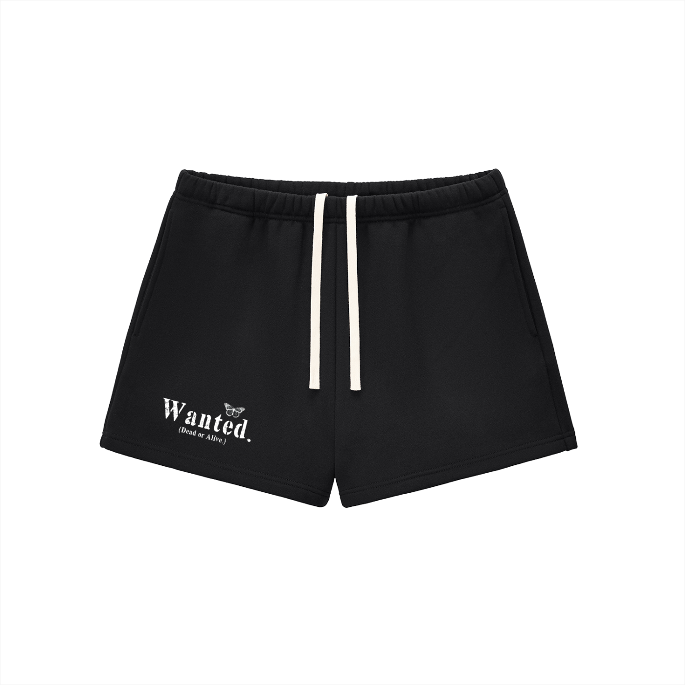 Women's Fleece "WANTED." Sweatshorts