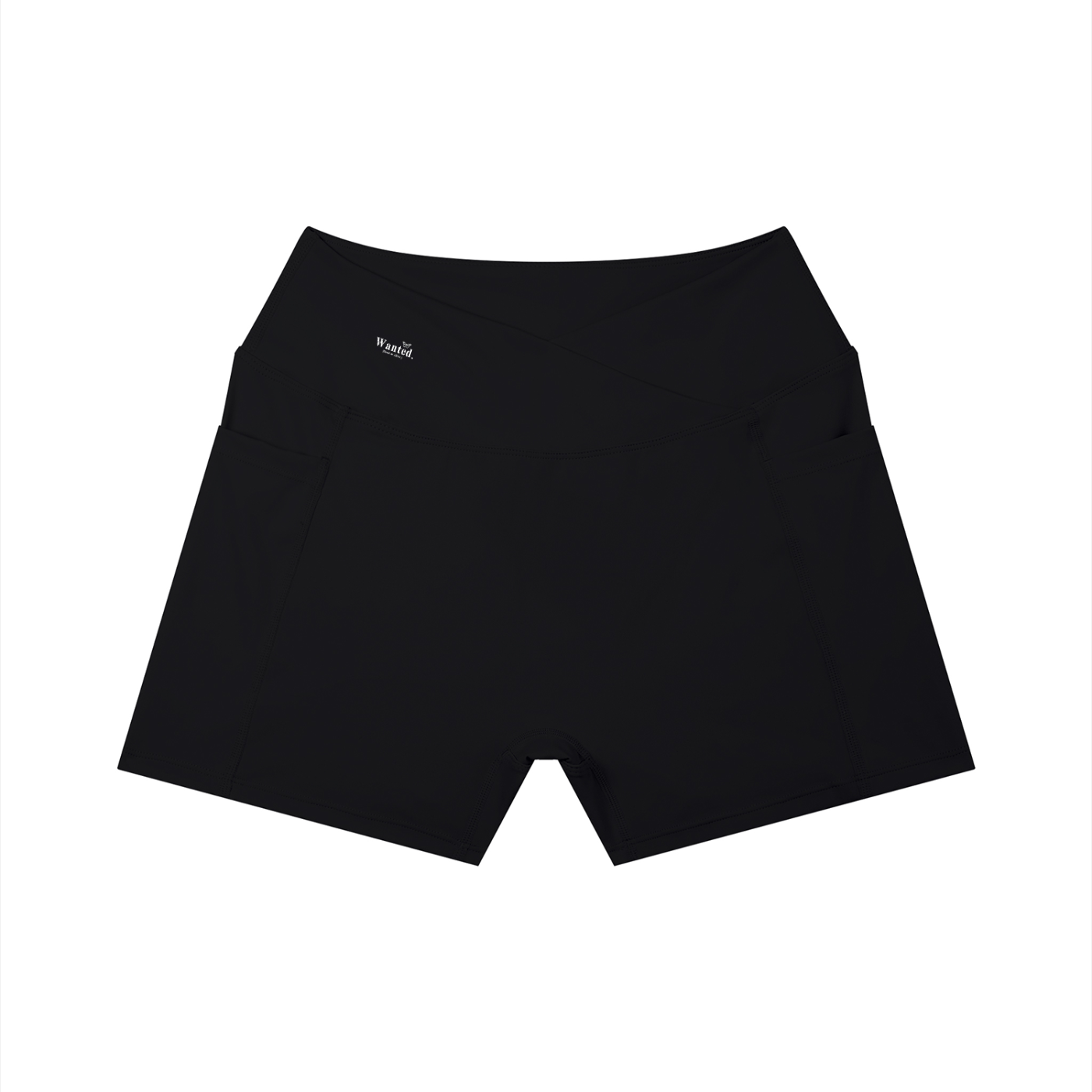 Women’s "WANTED." High Rise Sports Shorts w/ Pocket