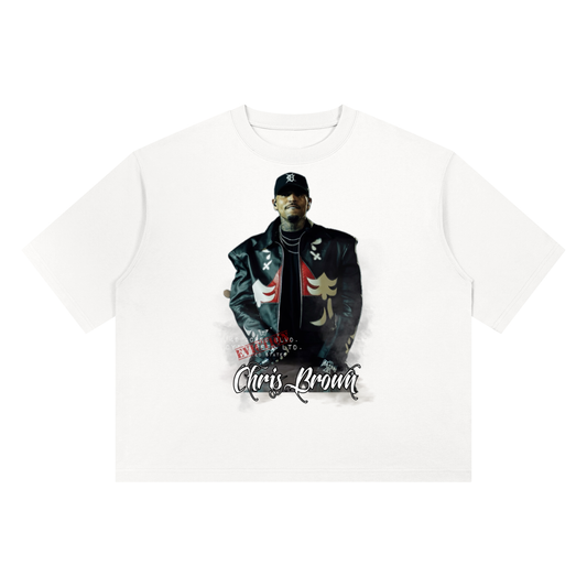 Heavyweight Box Fit “ CHRIS BROWN.” Ter