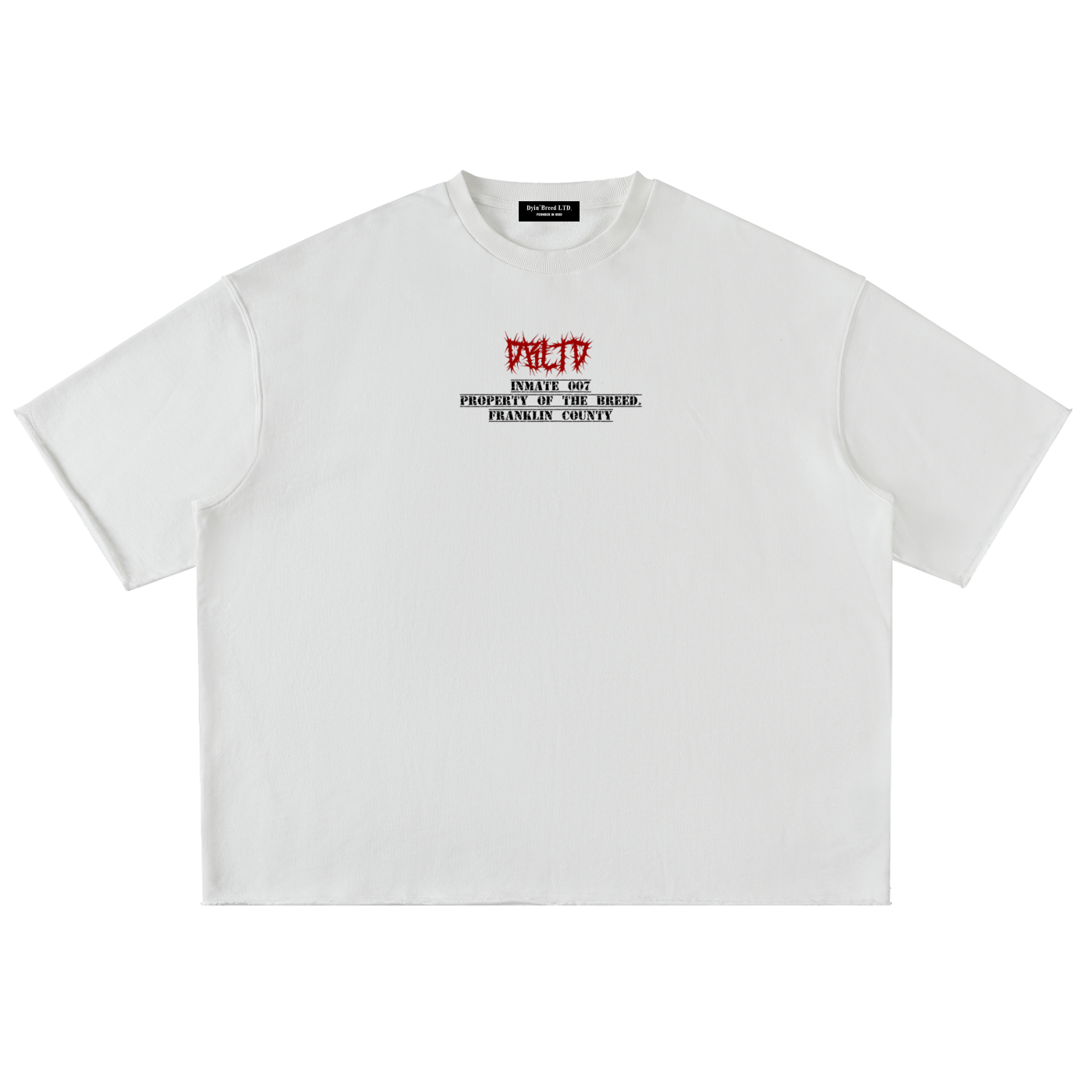 "FREE THE GUYS." Rolled Hem Half Sleeve Tee