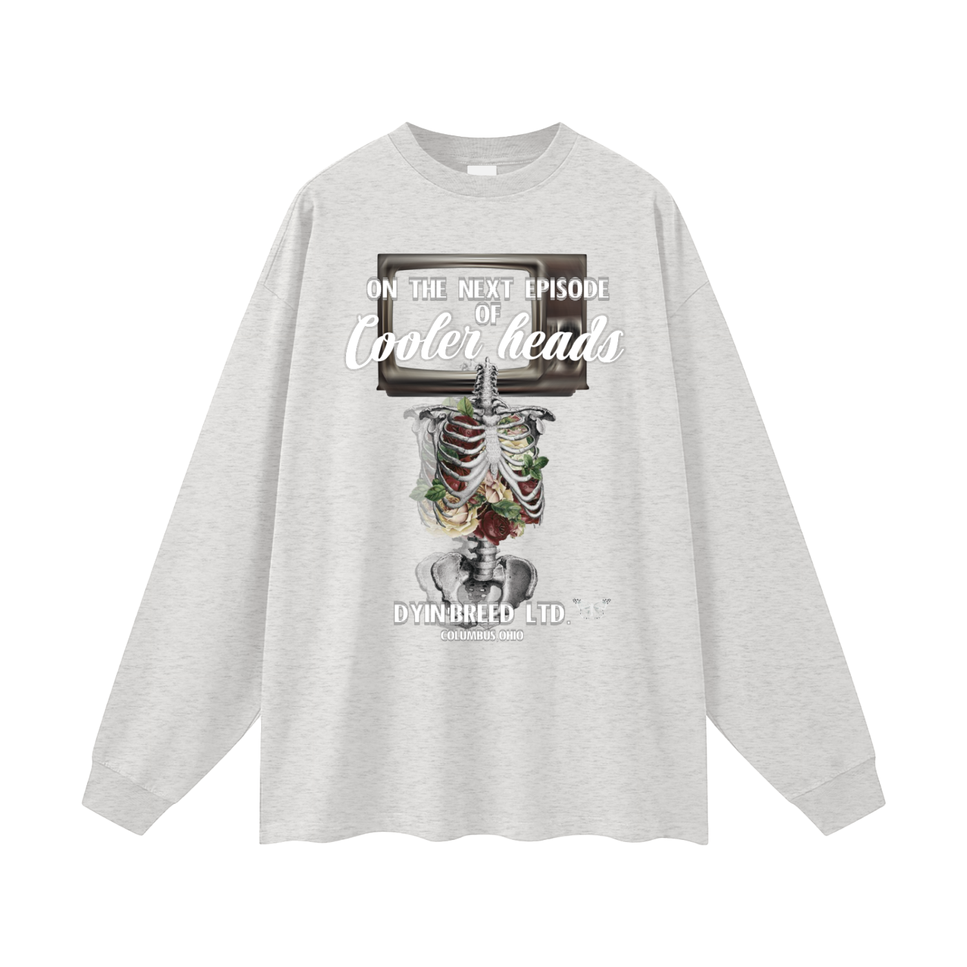 "COOLER HEADS." Long Sleeve Tee