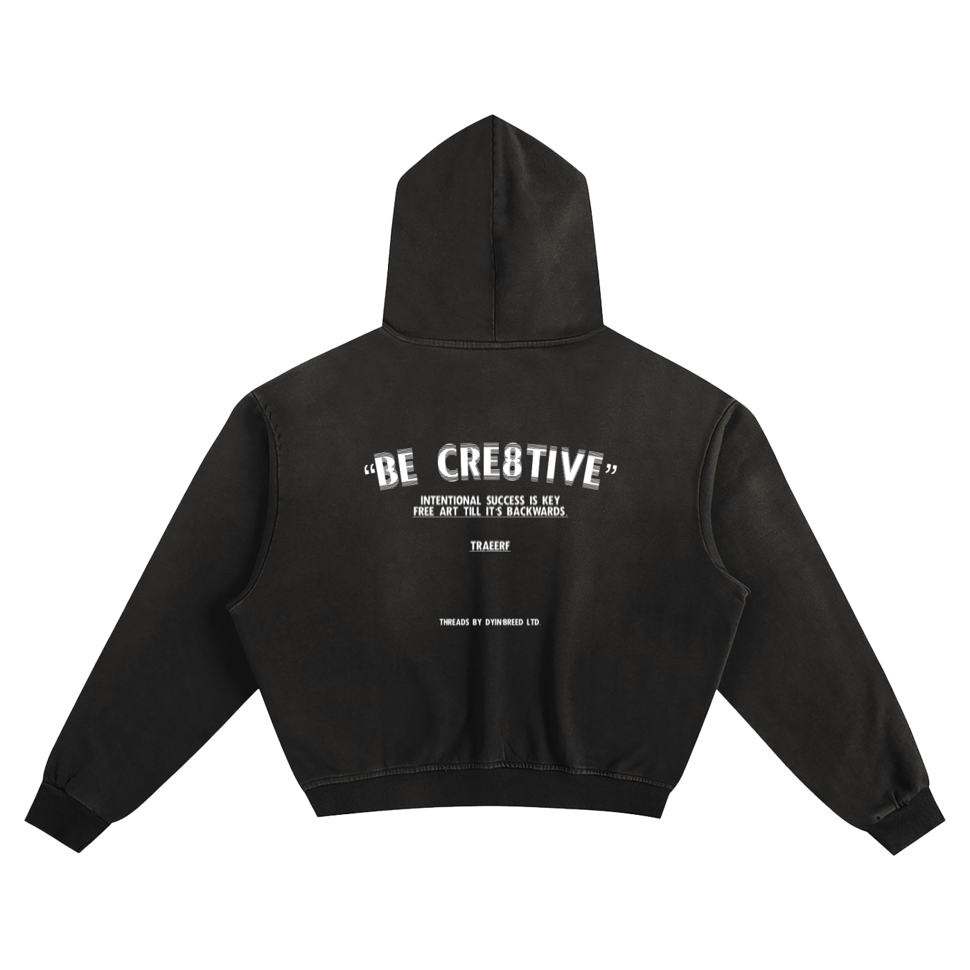 Sunfade Box Fit “BE CRE8TIVE” Hoodie