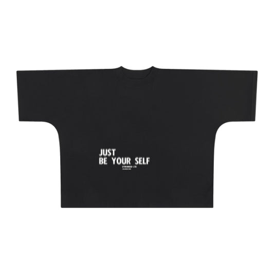 Oversize "COSTUME DAY." Box Fit Tee (BLACK)