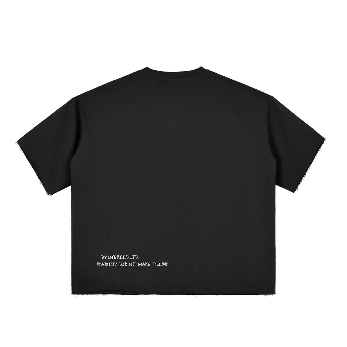 Box Fit "NOT FOR KIDS." Raw-Edge Tee