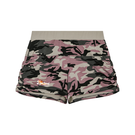 Women's "POCKET WATCH." Camo Shorts