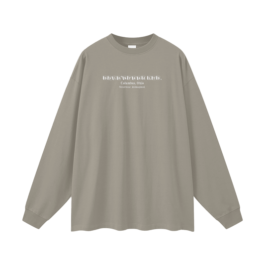 "BUILDING BLOCKS." Long Sleeve Tee