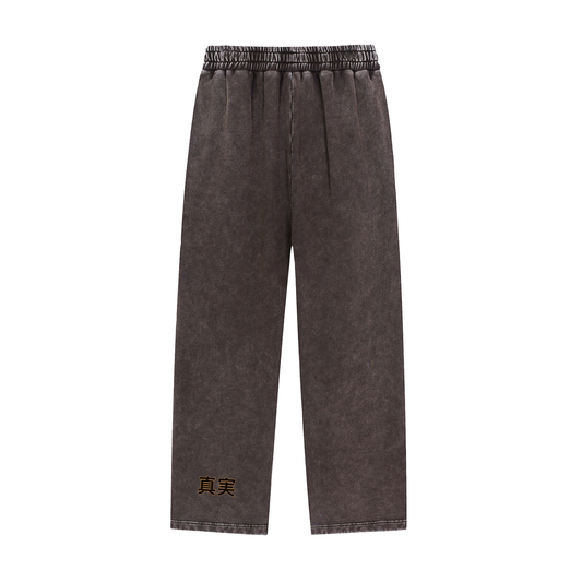 Washed Heavyweight "REALITY." Sweatpants