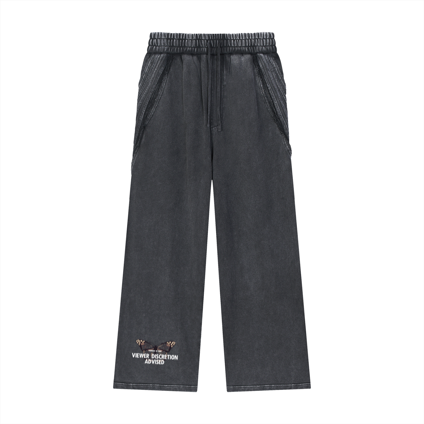 Raw Edge "ADVISORY NOTICE." Sweatpants