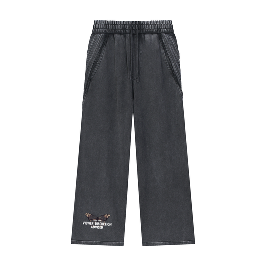 Raw Edge "ADVISORY NOTICE." Sweatpants