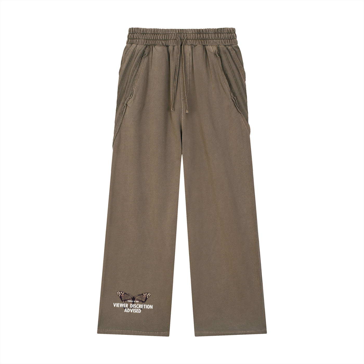Raw Edge "ADVISORY NOTICE." Sweatpants
