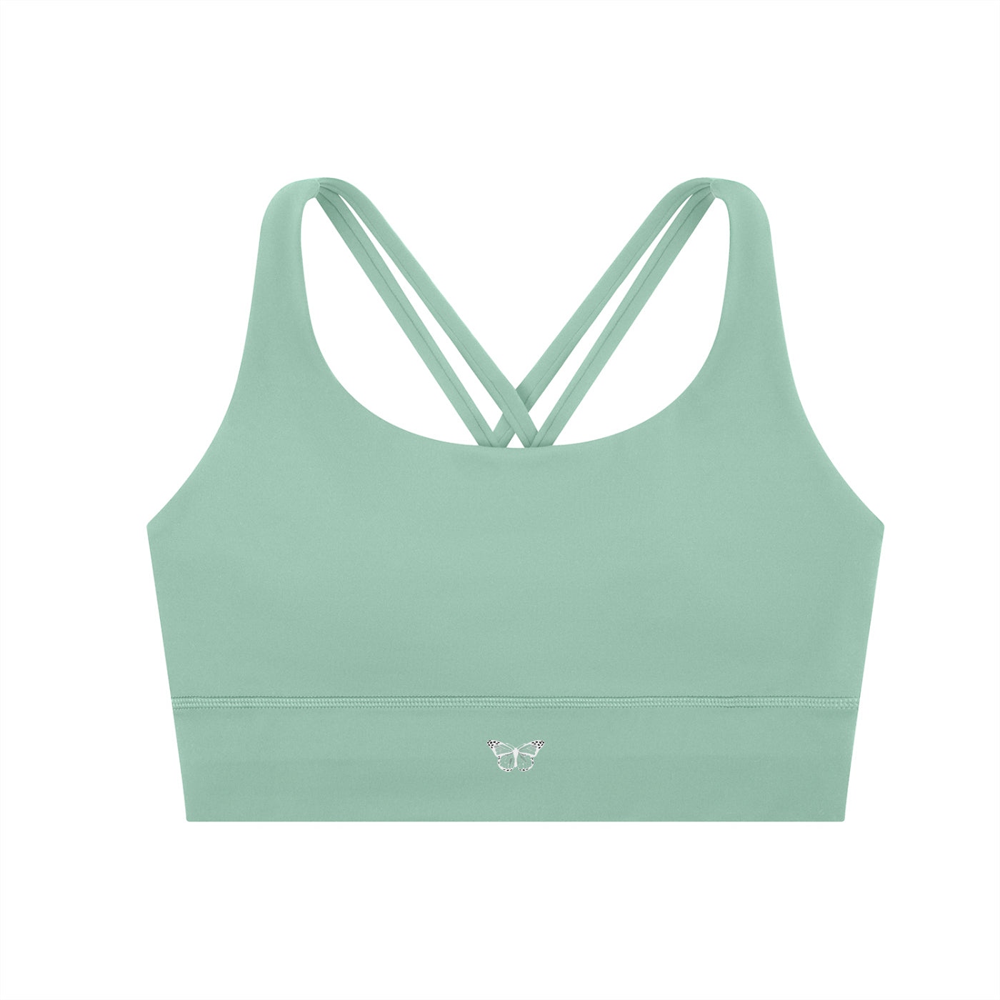 Thick "WANTED." Criss-Cross Sports Bra