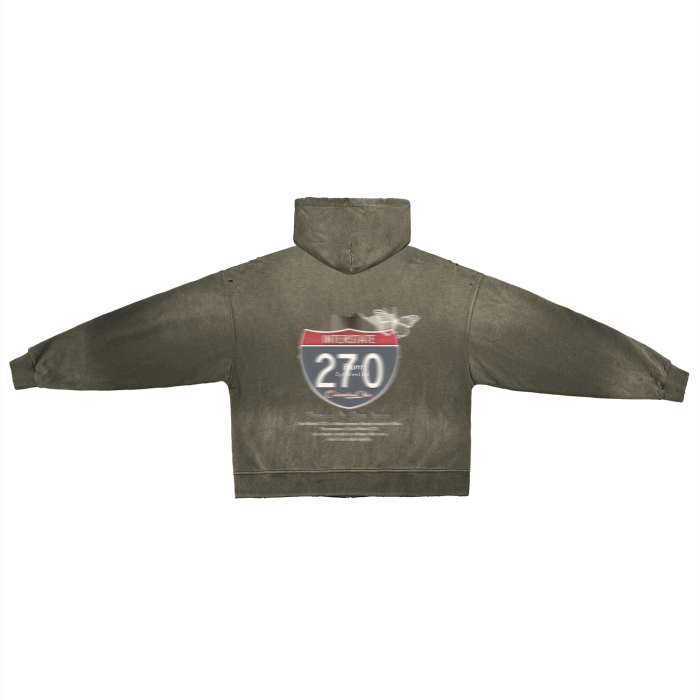 Post-Apocalyptic "270" Zip Hoodie (DARK)