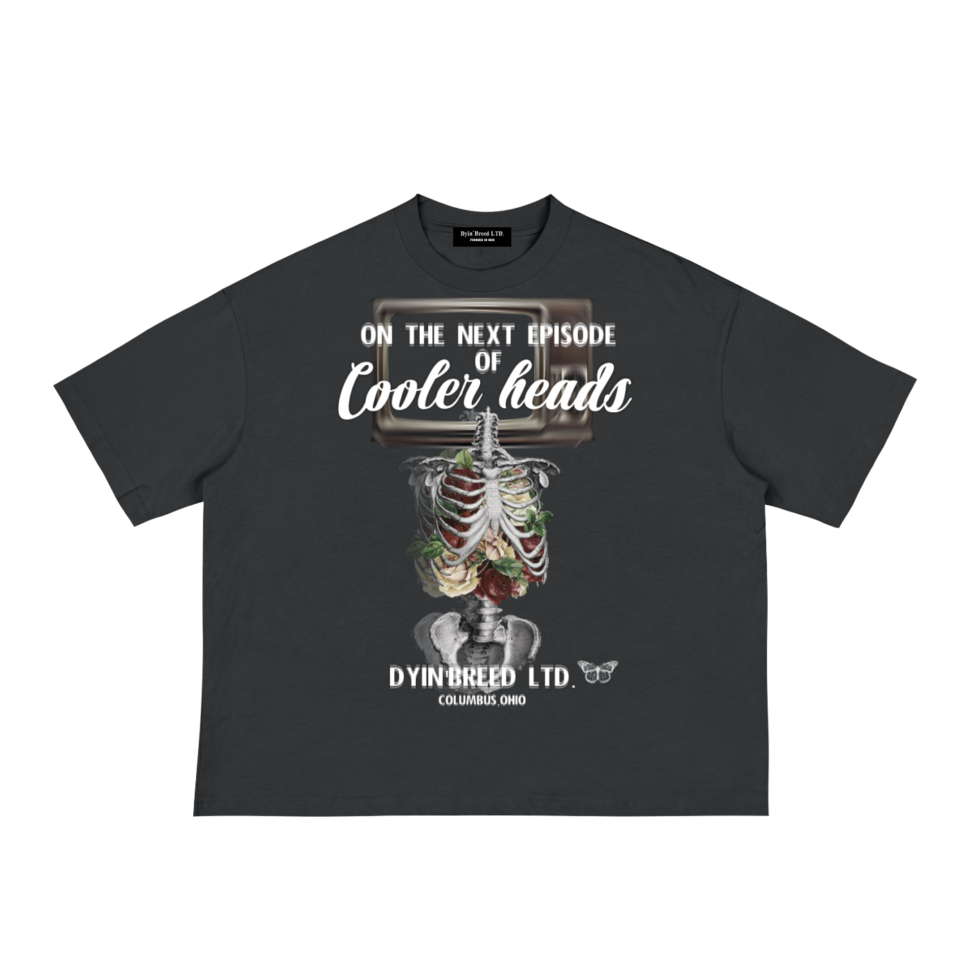 Classic “COOLER HEADS.” Loose Box Fit Tee