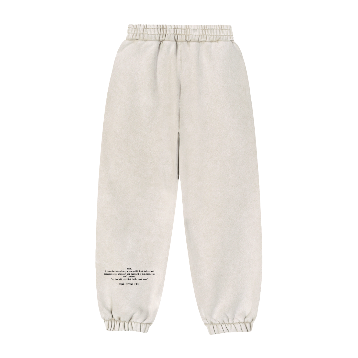 Washed "RUSH HOUR." Sweatpants