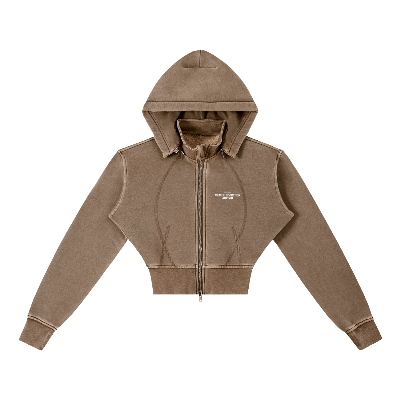 Vintage Cropped "JUST BE YOU." Hoodie